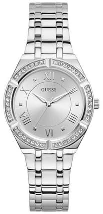 GUESS Mixte Analogique-Numérique Quartz Montre avec Bracelet en Acier Inoxydable