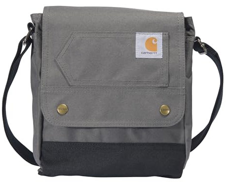 Carhartt Unisex Messenger Bag Crossbody Snap Bag, grau, Einheitsgröße