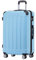 BEIBYE Zwillingsrollen Hardcase Reisekoffer Koffer Trolleys Hartschale in XL-L-M in 14 Farben (Hilmmelblau, Großer Koffer (76 cm))