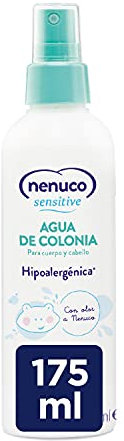 NENUCO Sensitive Agua de Colonia Hipoalergénica Sin Alcohol para Bebé, Adecuado para Cuerpo y Cabello - 175 ml
