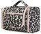 WANDF Groß Waschtasche, Kulturtasche zum Aufhängen für Damen, Kulturbeutel Herren Gross, Waschbeutel für Camping Reisen für Kinder Frauen Mann (Rosa Leopard)