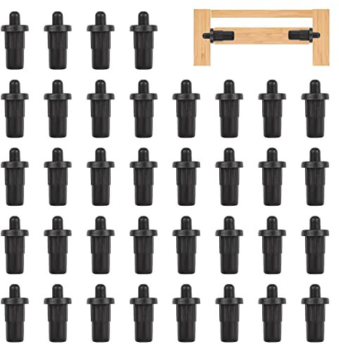UFURMATE federbelastete Reparaturstifte, 36 Stück Kunststoffjalousien Reparaturstifte Schranktür Reparaturstifte Dämpferersatz Reparaturstifte Unterstützung, Durchmesser 6,9 mm / 0,27 Zoll (Schwarz)