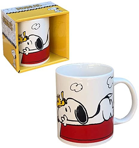 Tazza in ceramica, Snupy, Charlie Brown, tazza mug, 350 ml, in scatola