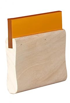 EsportsMJJ Siebdruck-Rakel, Tintenschaber, Holzgriff, flache Klinge, 10 cm