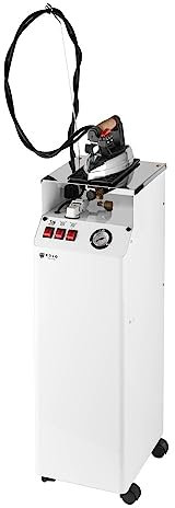 AEOLUS Professional Steam Generator Automatic Refilling with 2 Irons Steam guard Vertical Ironing Energy-Saving Copper Boiler 2 Anti-Limescale Resistance AV01 FF RA 5 Years Warranty Efficiency A++