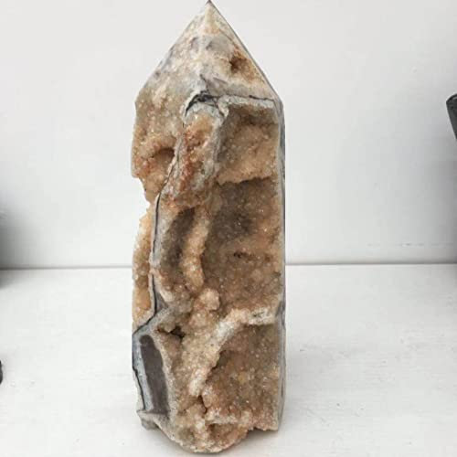 JITEM Edelsteine ​​zur Dekoration, natürlicher Blinkender Stern, Rohstein, Zepter, heilt Glücksaura (Größe: 900–950 g) zhenghong (Size : 500-550g)