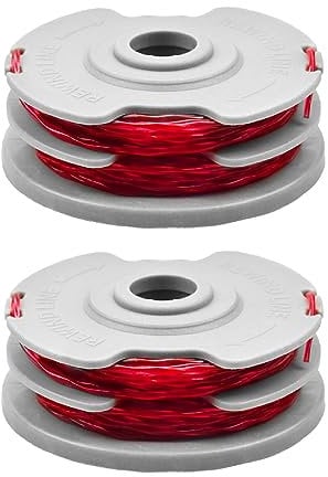 Bobina rossa da 2 pezzi, bobina e filo per decespugliatore da 1,5 mm, bobina di ricambio per tosaerba, adatta per alimentatore automatico di erba a doppia linea, tosaerba, filo per decespugliatore