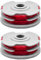 Bobina rossa da 2 pezzi, bobina e filo per decespugliatore da 1,5 mm, bobina di ricambio per tosaerba, adatta per alimentatore automatico di erba a doppia linea, tosaerba, filo per decespugliatore