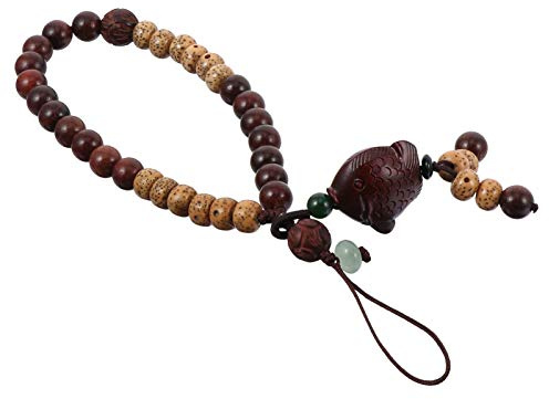 STOBOK Handgelenkschlaufe Lanyard im Chinesischen Stil aus Robustem Material Kurz Bodhi Armbandriemen für Handy Kamera Schlüsselanhänger Reise und Outdoor Einsatz