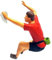 Easnea Miniatur Rock Climber Sport Climbing People Figure Miniature Climber Mini Climbing Figures Micro Landscape Diorama Scenery Gauge People Model Decor for DIY Projects - Red, 1:87