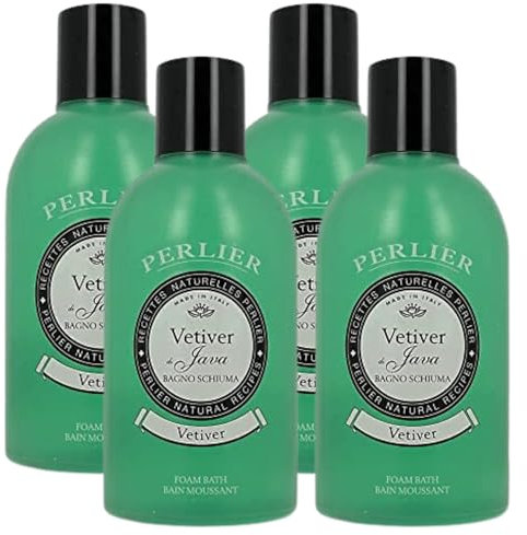 Perlier Bagnoschiuma, VETIVER DI JAVA 500ml (4 Flaconi)