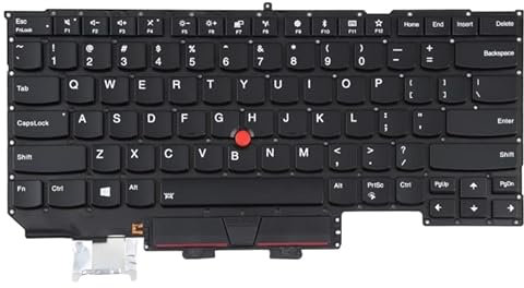 Laptop Replacement Keyboard US Version Keyboard with Backlight and Pointing for Lenovo Thinkpad X1 Carbon 5th Gen 2017