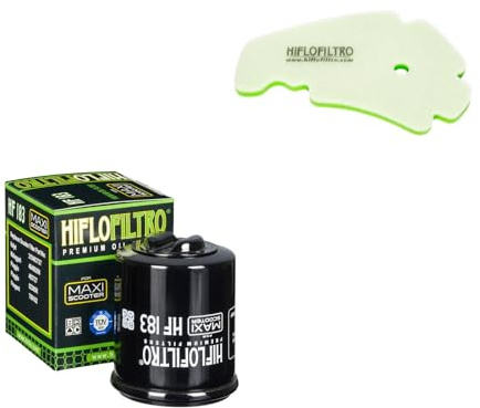 DB PARTS Kit filtro aria e filtro olio compatibile con Gilera 125 Nexus i.e. 2008-2015