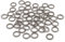 Vintageparts geschlossene Binderinge in Gunmetal 8 mm 50 Stück Schmuck selber Machen, Schmuckzubehör