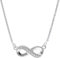 trendor Damen-Kette 925 Silber Collier Unendlichkeit modisches Schmuckstück für Frauen, elegante Geschenkidee und schönes Accessoire 68365