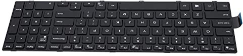 Rankomu Teclado de oficina de repuesto para portátiles Dell Inspiron 15 3000/15 5000/17 5000/5547/3542, 101 teclas, diseño ergonómico, color negro