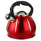 Hervidor silbante, tetera de acero inoxidable de 3 litros, hervidor de inducción, para estufa de gas o placa de inducción, bonita tetera (naranja)