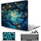 Lepeoac Case for Microsoft Surface Laptop 13.8 inch, 2024 Windows 11 Copilot+ PC, 7th Edition Touchscreen Display, Plastic Hard Shell Case with Keyboard Cover & Screen Protector, Starry Night Sky