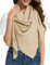 Bbonlinedress Schal Damen Baumwolltuch Halstuch elegant Dreieckstuch Multifunktionstuch Shawl Musselintuch 200 * 140 * 140cm Khaki
