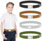 LYTIVAGEN 4 Stück Elastische Magnetische Kinder Gürtel Einstellbarer Stretchgürtel Magnetische Stretch Kindergürtel mit Schnalle Jungen Mädchen Uniform Gürtel für Jeans Hosen Kleid, 4 Farben