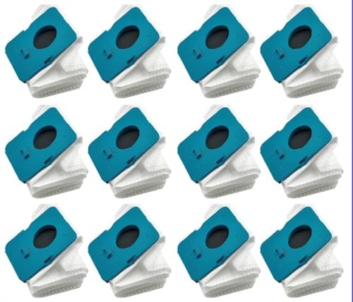 Shinekoo Lot de 12 sacs à poussière pour aspirateur Samsung Bespoke VCA-ADB95 VS20A95923W Jet Robot Aspirateur Haute Capacité Jetable Poubelle Accessoires