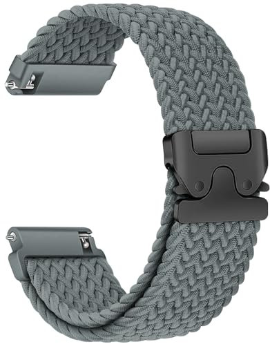 Geflochtenes Armband für Garmin Venu 3 2/Forerunner 255 265/Vivoactive 4 Damen/Herren,Uhrenarmband 22mm Nylon Band für Samsung Galaxy Watch 3 45mm/Gear S3 Frontier,für Amazfit Balance/GTR 3/GTR 3 PRO