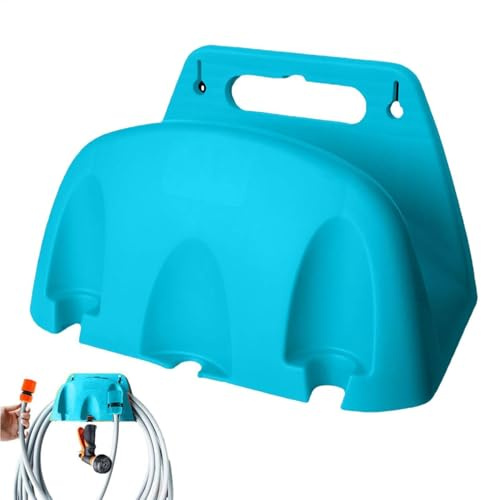 Gartenschlauchhalter Strapazierfähiger Schlauchhalter Hose Rack Water Hose Holder Wandmontage Wasserschlauchhalter Für Außenhof, Langlebige Schlauchhaken, Ideal Für Wasserschlauch (Blau)