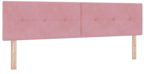vidaXL Tête de Lit Capitonnée Rose Moderne | Hauteur Réglable Design Bois Durable Idéal Pour Chambre Élégante Et Optimisation de l'Espace Tête de Lit Murale Accessoires Bois Confort Boutons Décoratifs