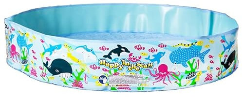 Children's Paddling Swimming Pool With Rigid Fixed Walls 150cm x 25cm Summer Garden Kids Splash Pool Easy Fill