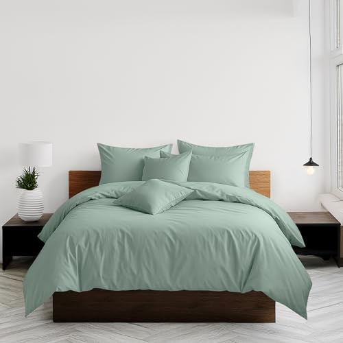 Home Sweet Home UK Plain Dyed Single Size Duvet Cover Sets Soft PolyCotton Duvet Cover Sets Single size With Button Closure Non-Iron Easy Care Bedding with Matching Pillowcase