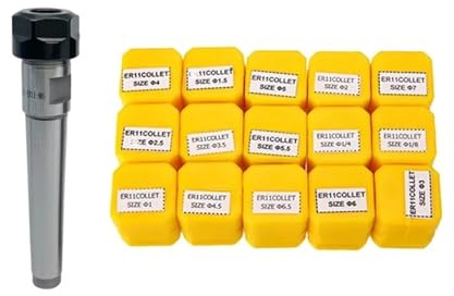 ER11 Spannzangensatz + MTA1 MTA2 MTA3 ER11 Spannfutter MTB1 MTB2 MTB3 ER Graviermaschinenspindel CNC-Bearbeitungszentrum Werkzeughalter(MTB3-ER11(7PCS))