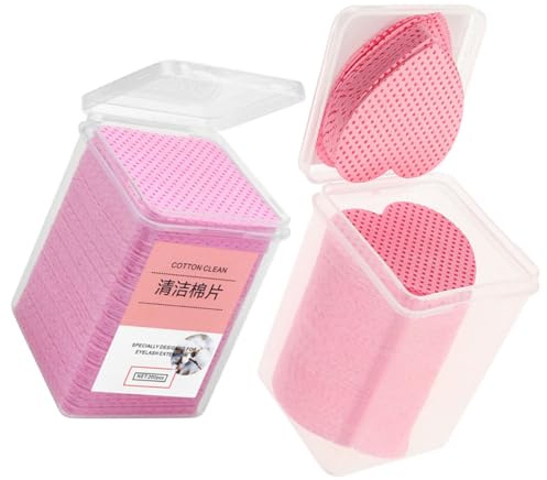 DIYEAH Nagellackentferner Pads und Sicher Fusselfreie aus Baumwolle 400 Super Saugfähig für Gel und Acrylnägel für Zuhause und Unterwegs