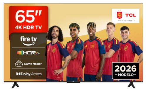 TCL 65V6D – Smart TV 4K HDR10+ da 65 con Fire TV e Dolby Atmos | DTS:X, Game Master, Motion Clarity, Apple AirPlay 2, Press & Ask Alexa