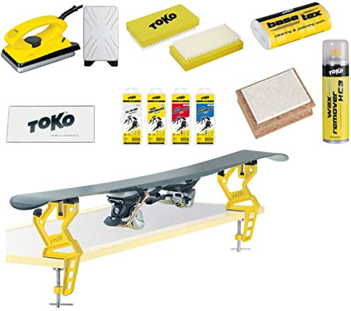 Toko Skiwachs-Set 11-teilig mit Wachsbügeleisen und Skispanner