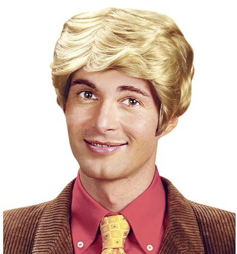 W WIDMANN MILANO Party Fashion - Perücke Rick, 80er Jahre, Karneval Mottoparty