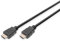 DIGITUS Câble HDMI - HDMI 2.0-2m - Ultra HD 4k 60 Hz - Contacts plaqués Or - Compatible avec TV, projecteur, Moniteur - Noir