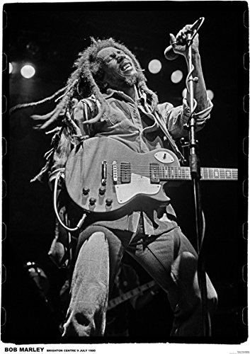 WGTB Bob Marley Brighton Centre 9. Juli 1980 seltenes UK-Poster – Foto-Wandkunst – Wohnzimmer – ungerahmt