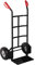 tectake® Carretilla de Mano, Estructura de Acero, Pala con Placas Protectoras, Carro con Ruedas de 27 cm, hasta 200 kg, Carretilla Jardin, Carretilla de Carga - Negro