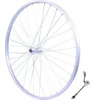 rovva – Vorderrad MTB 24 Zoll-Französisches Produkt (ETRTO: 540 x 37) – 36 Speichen – Achse Nabe von Schnellspanner – Silber