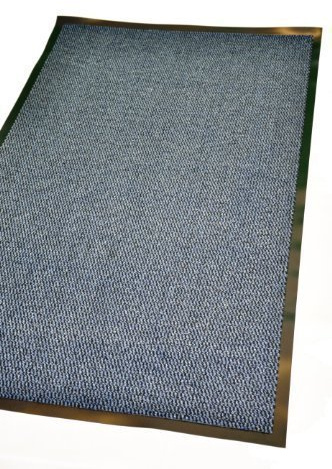 Extra Large Medium Small High Grade Top Quality Non Slip Door Mat Rubber Backed Runner Mats Rugs PVC 7mm thick Non Shedding Indoor / Outdoor Use 4 Colours 5 Sizes Made in EU AAA Grade & Quality Commercial Standard (Blue, 120x180cm (4x6'))