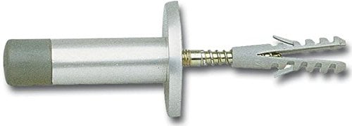 Wandtürpuffer - WG, 120 mm, mit Gummikappe, silber eloxiert ; 1 Stück