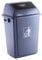 Papelera contenedor q-connect plastico con tapa de balancin 40 litros gris 410x280x610 mm