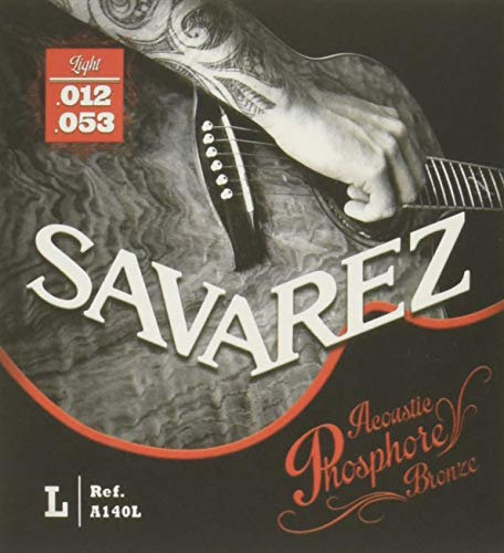 Savarez Cuerdas para Guitarra acústica juego acoustic phosphor bronze light .012-.053w A140L