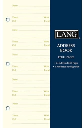 Lang Adressbuch Refill Seiten (0113100)
