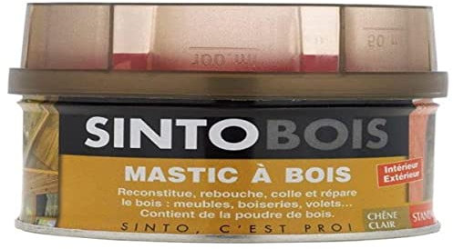 Sinto 33750 Mastic à bois Boîte de 170 ml Chêne Clair