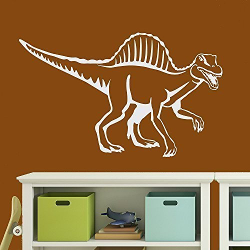 Spinosaurus Dinosaurier Wandaufkleber Wandtattoo Sticker - Farbe: Weiss
