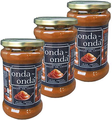 Onda Onda Gourmet Dulce De Leche 3x350g - Milch-Karamell-Sauce - Cremige Füllung für Süßigkeiten, Kuchen, Torten, Banoffee Pie