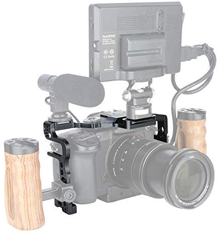 [Update Version] NICEYRIG GH5s GH5 Cage de caméra avec Cold Shoe NATO Rail pour Panasonic Lumix GH5s GH5