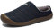 SMajong Winter Mens Slippers Warm Womens Waterproof Slip on Shoes Fur Lined Home Shoes Slippers Anti-Slip Outdoor Walking Shoes Size UK 10.5 Blue