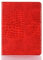 iPad Pro 11 pollici 2021 2020 2018 Custodia per le Donne, iPad Air 4th 10.9 '', DMaos Crocodile Reflector Supporto in Pelle Sintetica Folio Smart Cover con Portamatita Carta - Rosso